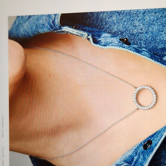 Pandora Circle of Sparkle Necklace Sterling Silver - Picture 5 of 5